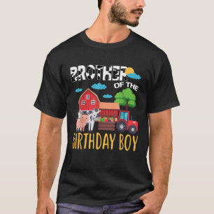 Brother Of The Birthday Boy Farm Animal Barnyard M T-Shirt