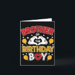 Brother Of The Birthday Boy For Matching Family Pa Card<br><div class="desc">Brother Of The Birthday Boy For Matching Family Party</div>