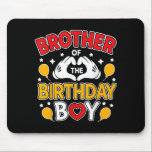 Brother Of The Birthday Boy For Matching Family Pa Mouse Mat<br><div class="desc">Brother Of The Birthday Boy For Matching Family Party</div>