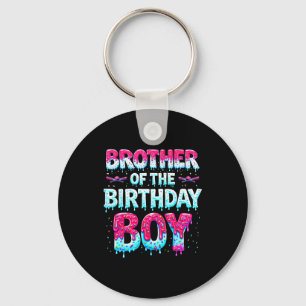 Brother Of The Birthday Boy Ice Cream Baseball Fam Key Ring