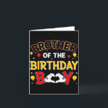 Brother Of The Birthday Boy Matching Family Birthd Card<br><div class="desc">Brother Of The Birthday Boy Matching Family Birthday Party</div>