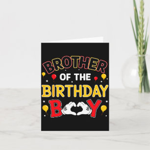 Brother Of The Birthday Boy Matching Family Birthd Card