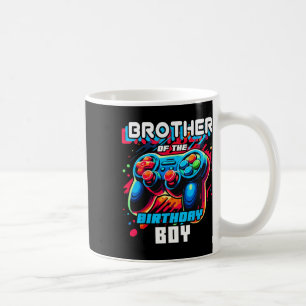 Brother Of The Birthday Boy Matching Family Video  Coffee Mug