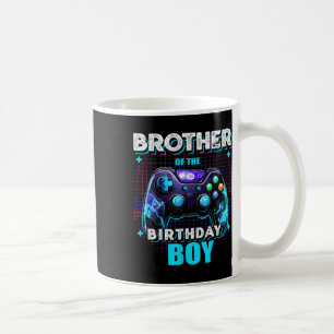 Brother Of The Birthday Boy Matching Family Video  Coffee Mug