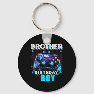 Brother Of The Birthday Boy Matching Family Video Key Ring