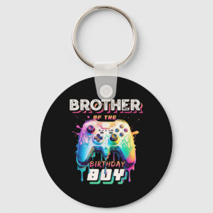 Brother Of The Birthday Boy Matching Family Video  Key Ring
