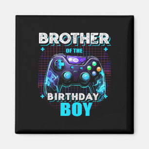 Brother Of The Birthday Boy Matching Family Video  Magnet