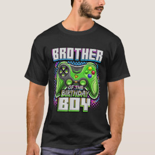 Brother of the Birthday Boy Matching Family Video  T-Shirt