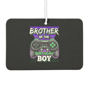 Brother of the Birthday Boy Matching Video Game Car Air Freshener