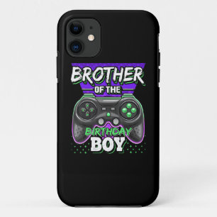 Brother of the Birthday Boy Matching Video Game iPhone 11 Case