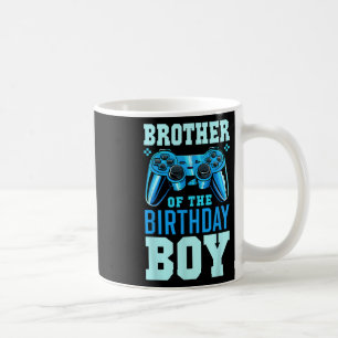 Brother Of The Birthday Boy Matching Video Gamer B Coffee Mug