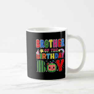 Brother Of The Birthday Boy Melon Family Matching  Coffee Mug