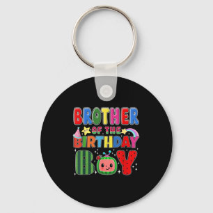 Brother Of The Birthday Boy Melon Family Matching Key Ring