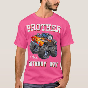 Brother Of The Birthday Boy Monster Truck Matching T-Shirt