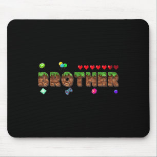 Brother Of The Birthday Boy Pixel Game Matching Fa Mouse Mat