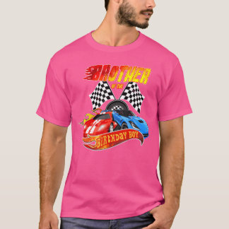 Brother Of The Birthday Boy Race Birthday Party Ra T-Shirt