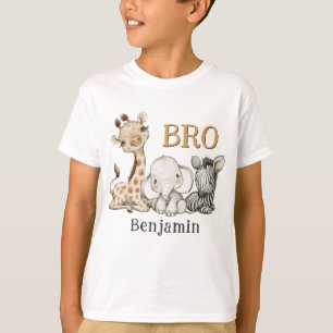 Brother of the Birthday Boy Safari Birthday T-Shirt
