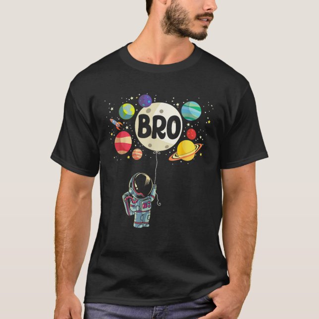 Brother of The Birthday Boy Space Astronaut 1st Bi T-Shirt (Front)