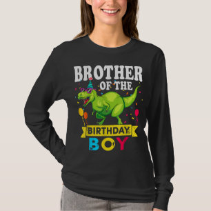 Brother of the Birthday Boy T-Rex RAWR Dinosaur Bi T-Shirt