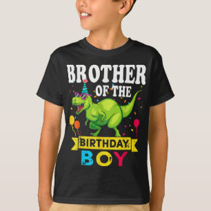 Brother of the Birthday Boy T-Rex RAWR Dinosaur Bi T-Shirt