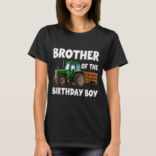 Brother of the birthday boy tractor farmer T-Shirt