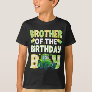 Brother Of The Birthday Boy Tractors Farm Trucks T-Shirt