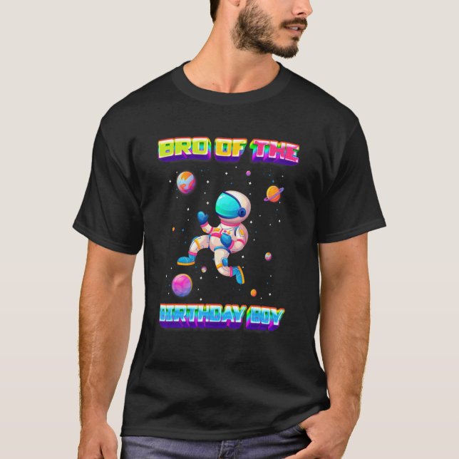 Brother Of The Birthday Boy Video Game Bro Bday Pa T-Shirt (Front)
