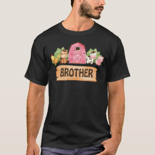 Brother Of The Birthday Girl Farm Barnyard Party C T-Shirt