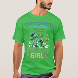Brother of the Birthday Girl Funny Video Game Piel T-Shirt