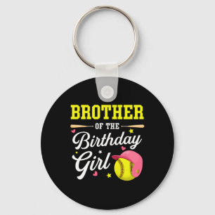 Brother Of The Birthday Girl Softll Player Theme B Key Ring