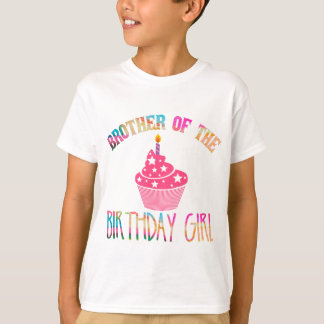 "Brother Of The Birthday Girl" Tie-Dye Party T-Shirt