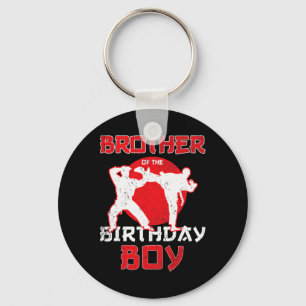 Brother Of The Birthday Karate Taekwondo Boy Marti Key Ring