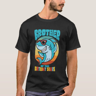 Brother of the Birthday Kid Shark Party Bro Family T-Shirt