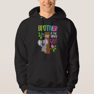 Brother Of The Birthday Koala Girl Matching Family Hoodie