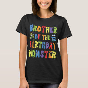 Brother Of The Birthday Monster Alien Kid B-day Pa T-Shirt