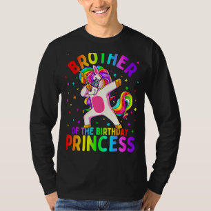 Brother Of The Birthday Princess Girl Dabbing Unic T-Shirt
