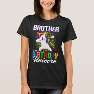 Brother of the Birthday Princess Unicorn Dabbing B T-Shirt