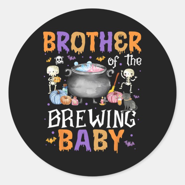 Brother Of The Brewing Ba  Classic Round Sticker (Front)
