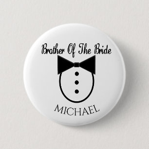 Brother of the Bride 6 Cm Round Badge