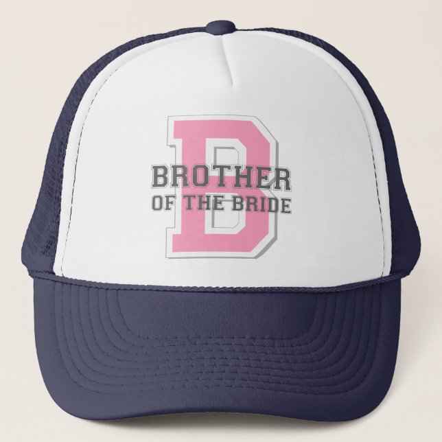 Brother of the Bride Cheer Trucker Hat (Front)