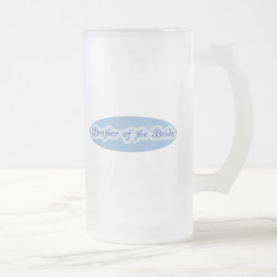 Brother of the Bride Frosted Glass Beer Mug