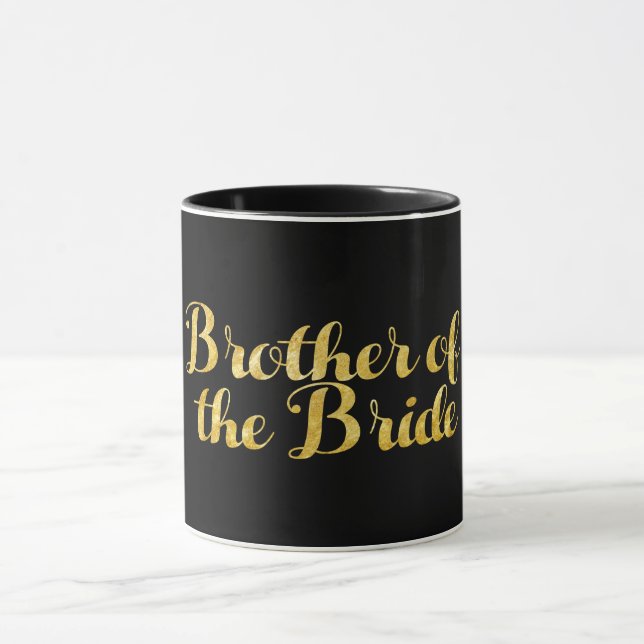 Brother of the bride gold mug (Center)