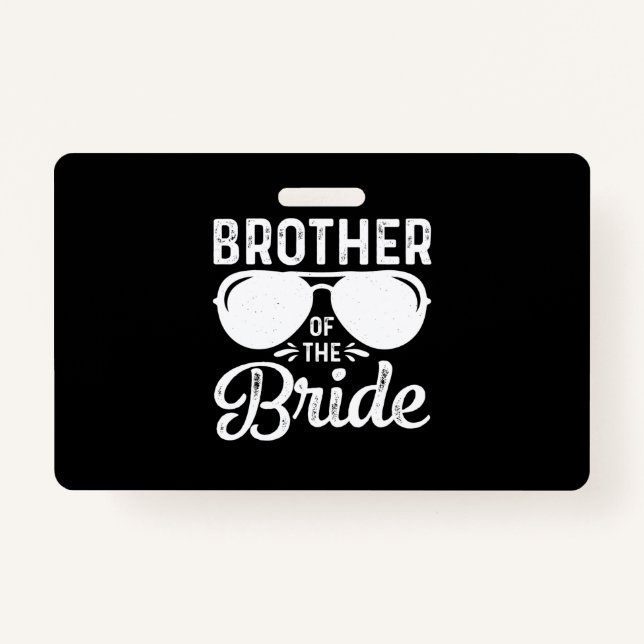 Brother of the Bride ID Badge (Front)