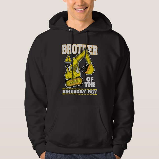 Brother Of The Excavator Construction Vehicle Digg Hoodie (Front)