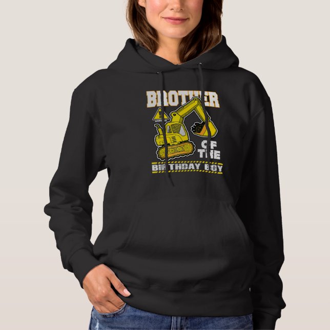 Brother Of The Excavator Construction Vehicle Digg Hoodie (Front)