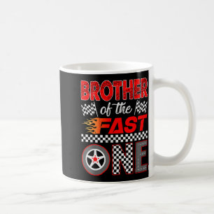 Brother Of The Fast One First Birthday Racing Car  Coffee Mug