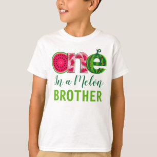 Brother of the First Birthday   One in a melon  T-Shirt
