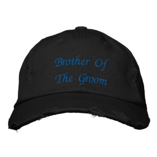 Brother Of The Groom Embroidered Hat