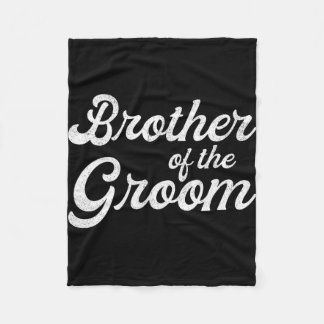 Brother of the groom shirts for men boys kids stag fleece blanket