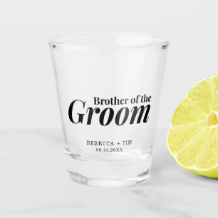 Brother of the Groom Wedding Favour  Shot Glass
